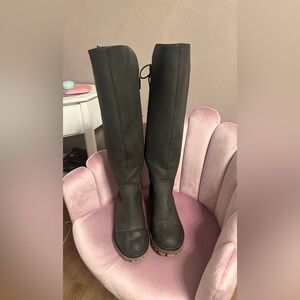 Roxy lace up.boots knee high